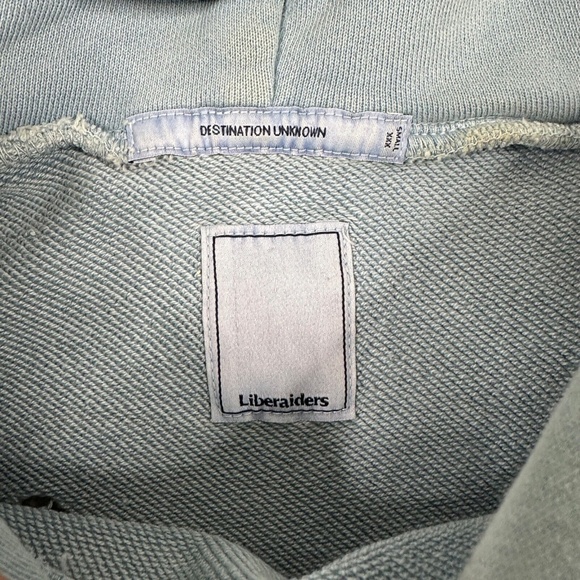 Liberaiders Hoodie Mens Small S Blue Sweater Distressed Japanese Streetw… - Picture 3 of 14